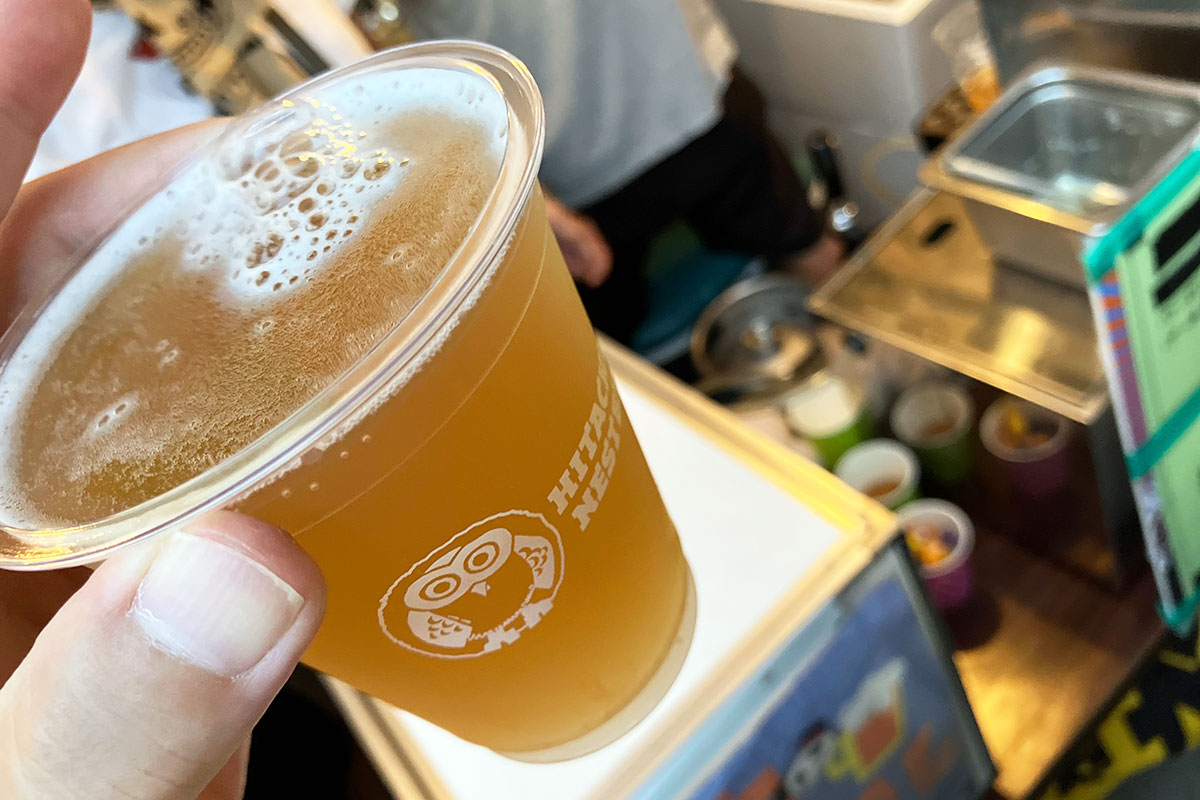 おなじみGOZOの「常陸野ネストビール ヴァイツェン」600円に