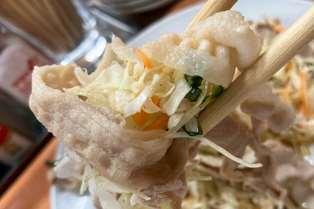 さっぱり豚しゃぶを大量のお野菜でいただく、あの暑くて熱い夏を乗り切れた
