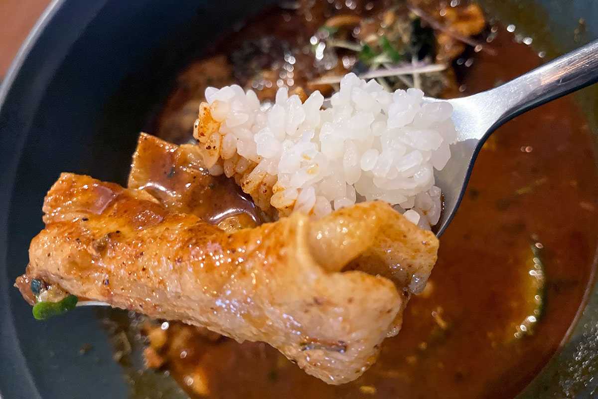 思った以上に豚バラ肉がたっぷりで、最後までお肉を堪能できます