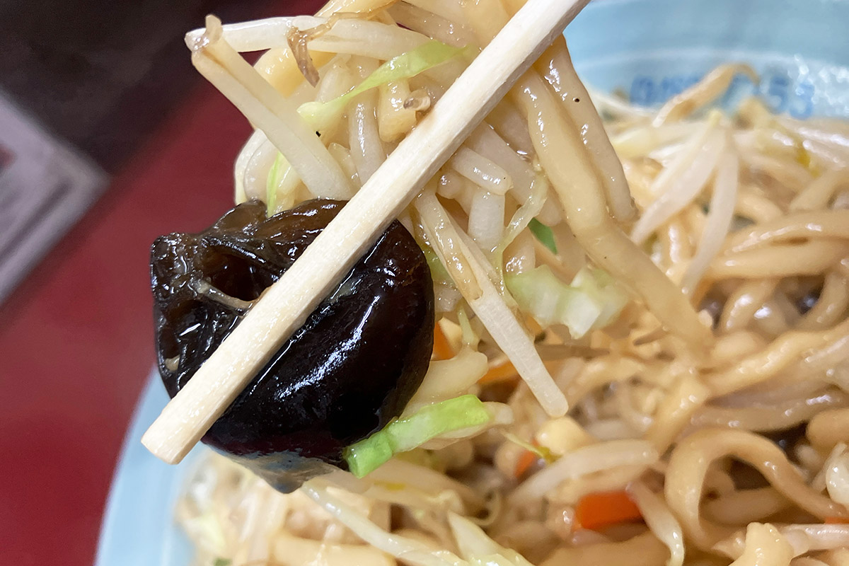 キクラゲの食感がすばらしい
