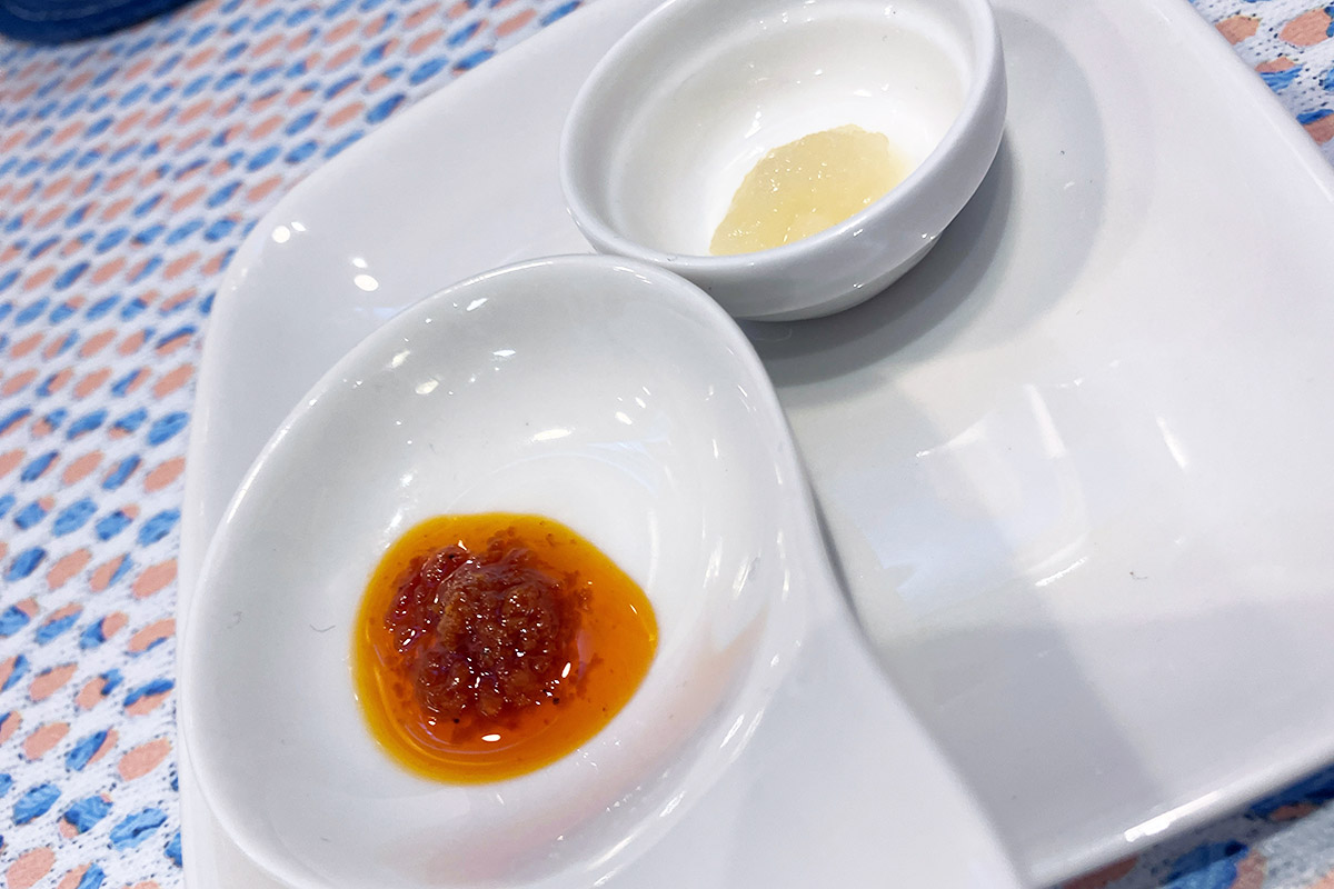 はやぶさと言えば、このニンニクと辛い奴ですが、バン味噌に入れると存在はほとんど感じられない、、、