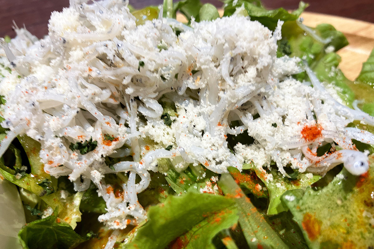 お野菜はこちらにも、しらすがアクセントになってて美味しい