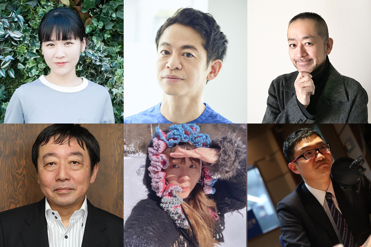 写真左上より、辻凪⼦、永野宗典、⻄⽥シャトナー、寺脇研、丘⽥ミイ⼦、澤⽥⼤樹