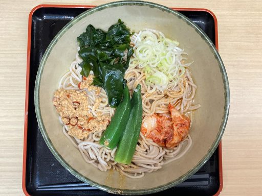 「肉みそキムチの坦々冷しそば」650円（税込）