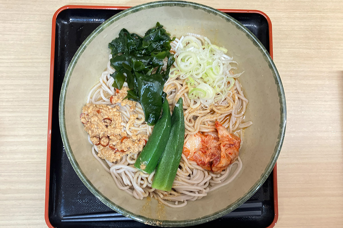 「肉みそキムチの坦々冷しそば」650円（税込）