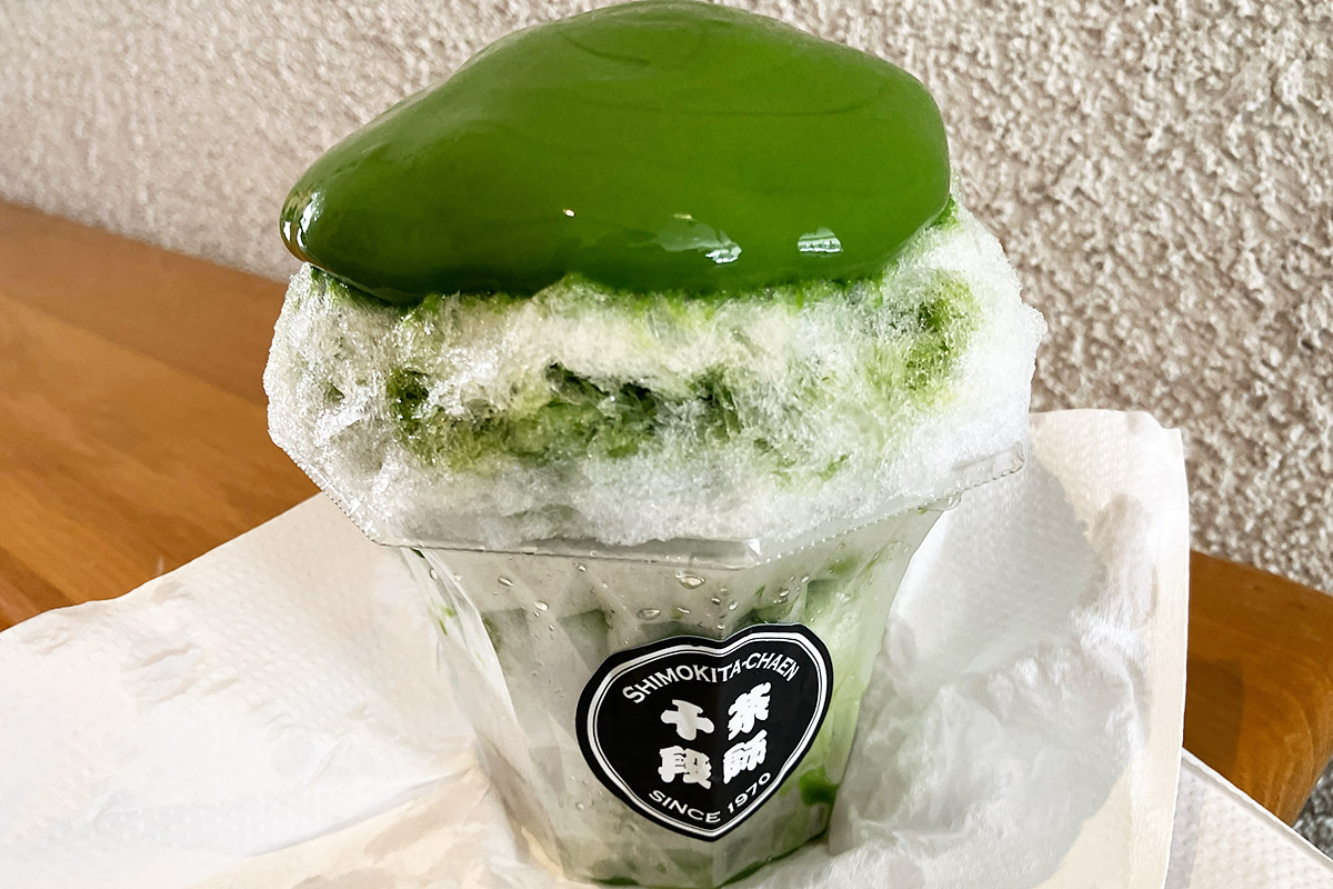 「濃い抹茶かき氷 抹茶アイス入り」880円(税込)