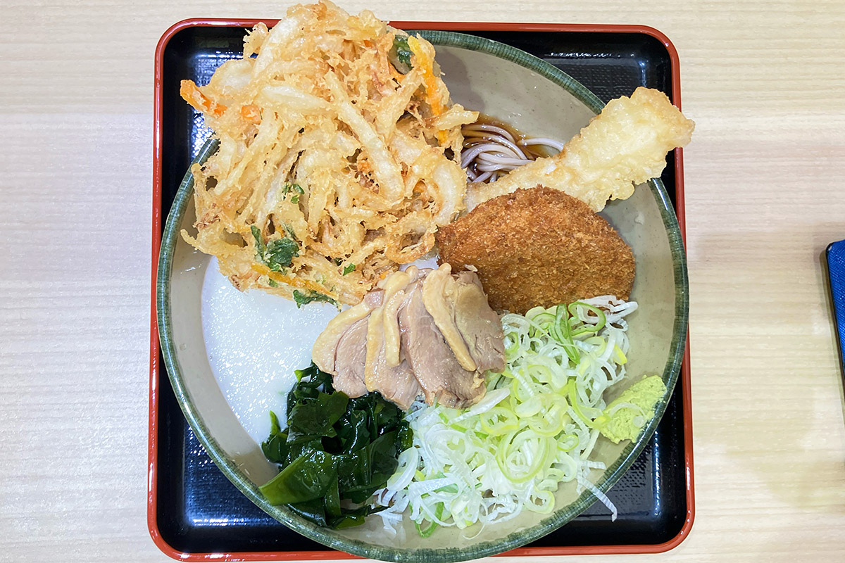 さらにとろろ・ネギ増量・わかめ・わさび!