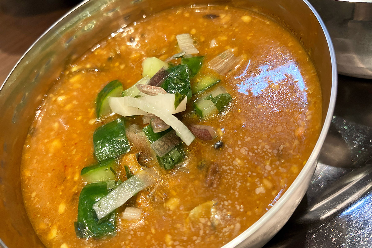 「鯵のミーンコランブ(冷製)」