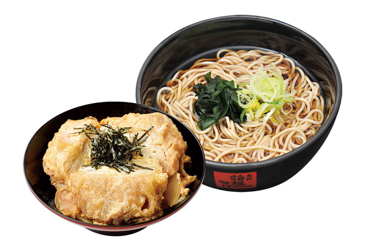 「鶏天の親子丼セット(そば・うどん)」780円