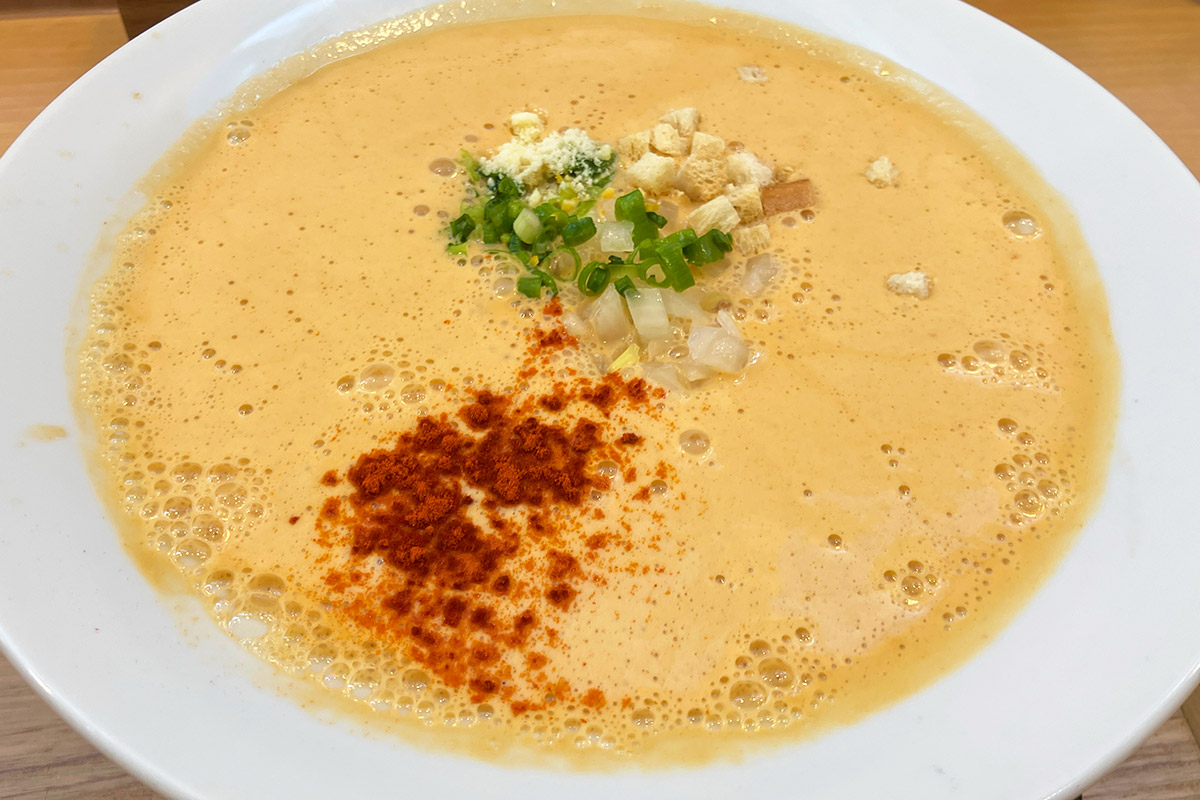 麺屋はやぶさ「辛味泡オマール」