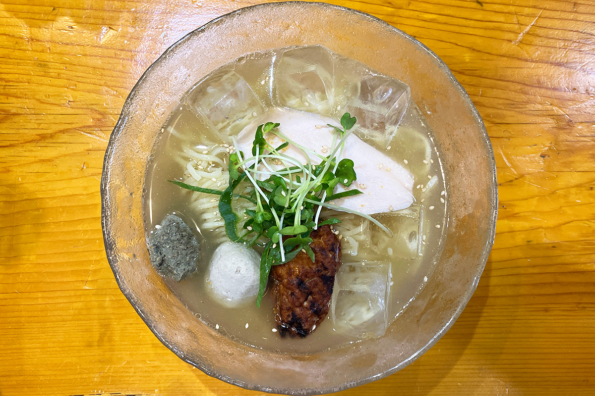 そるとの「冷やし煮干し鶏そば」