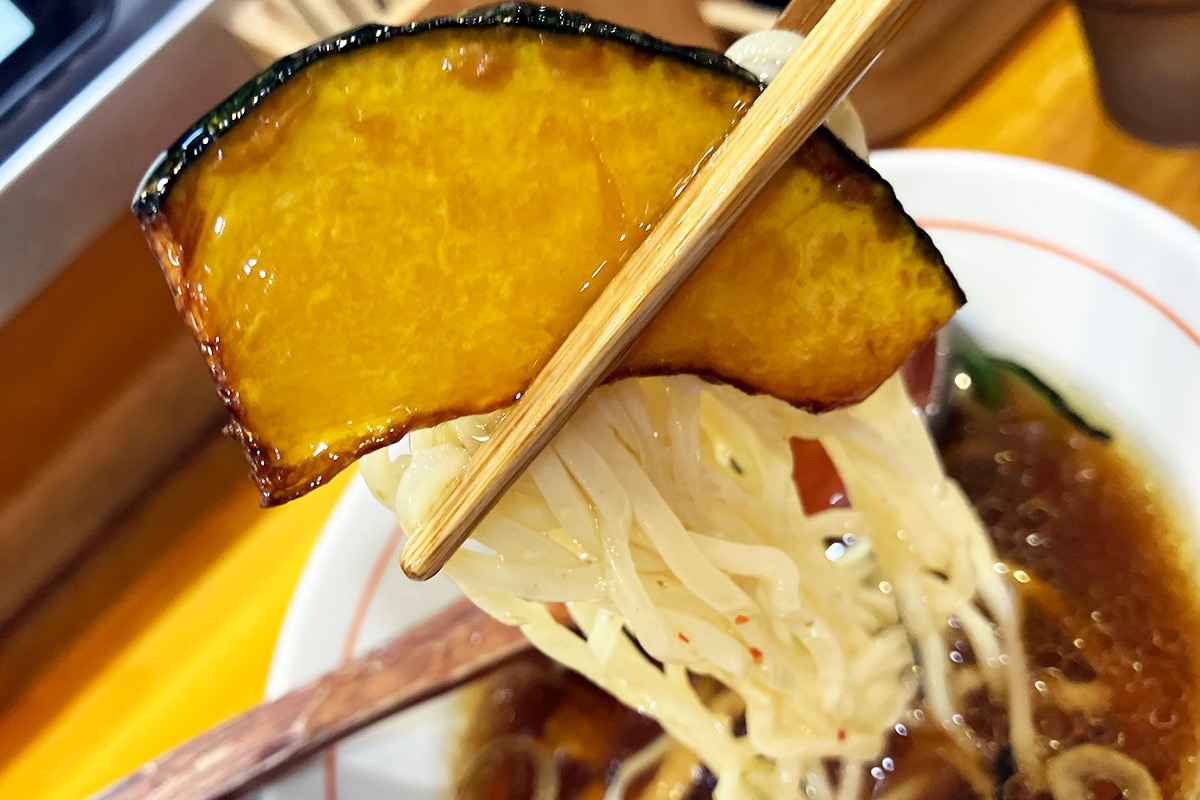 そるとトッピングの南瓜は甘く
