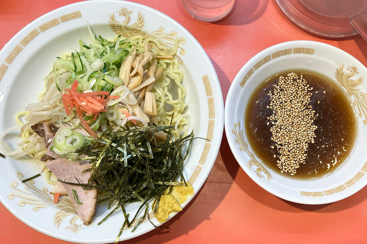 一龍「冷やし中華つけ麺」1150円（税込）