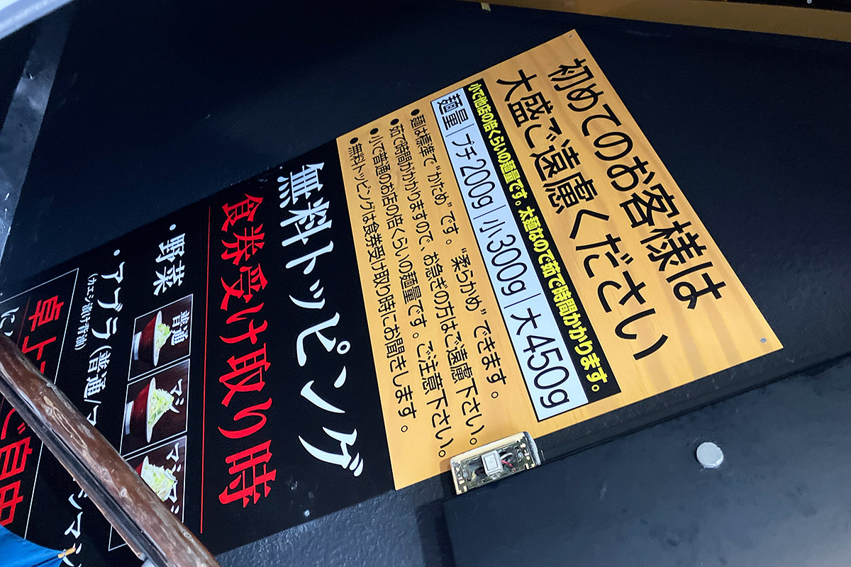 初めてのお客様は
大盛りご遠慮ください、、、