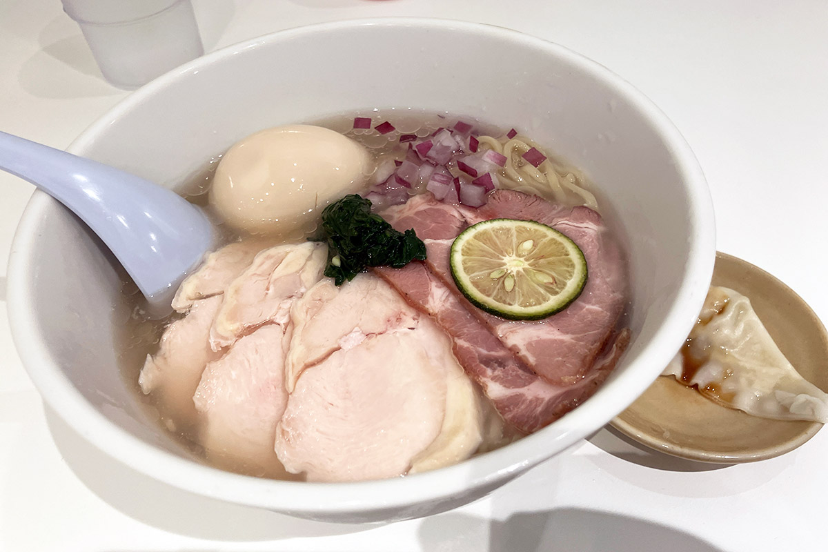 中華そば みつめの「冷やし貝出汁中華そば」