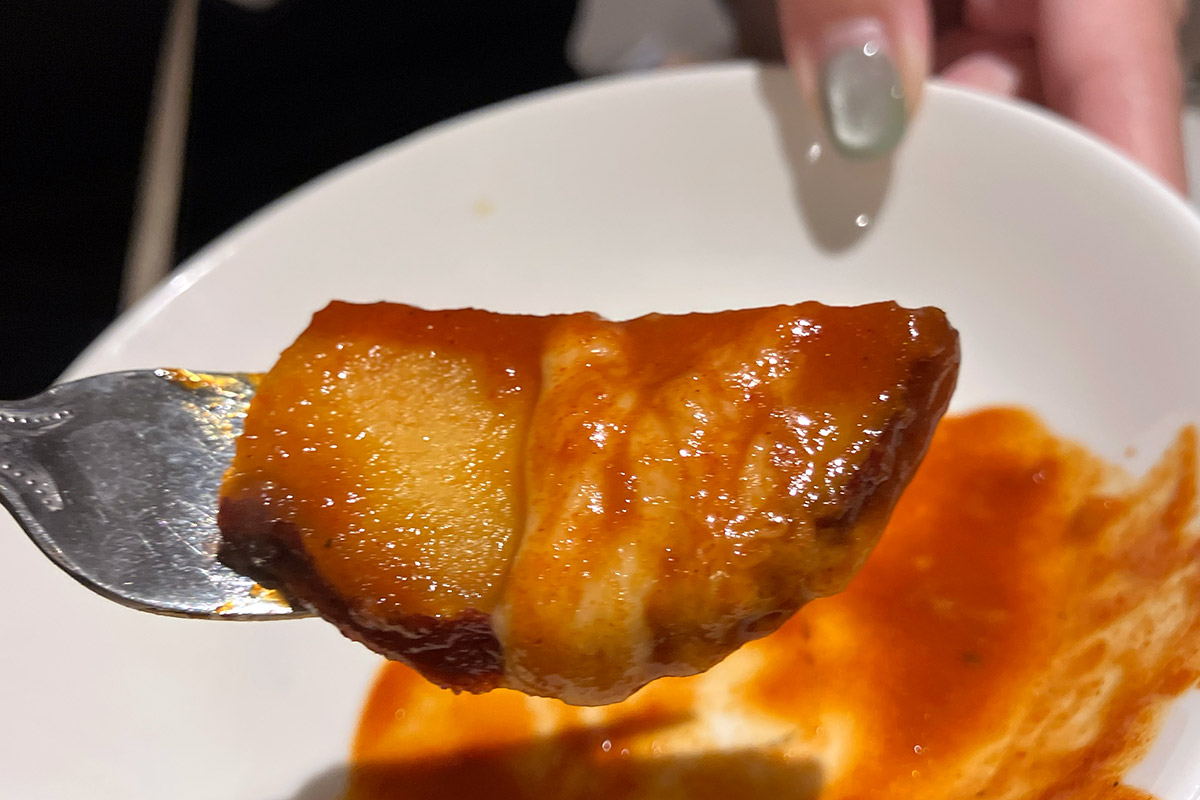 チーズやチキンも美味しいけど、このサツマイモがお気に入り