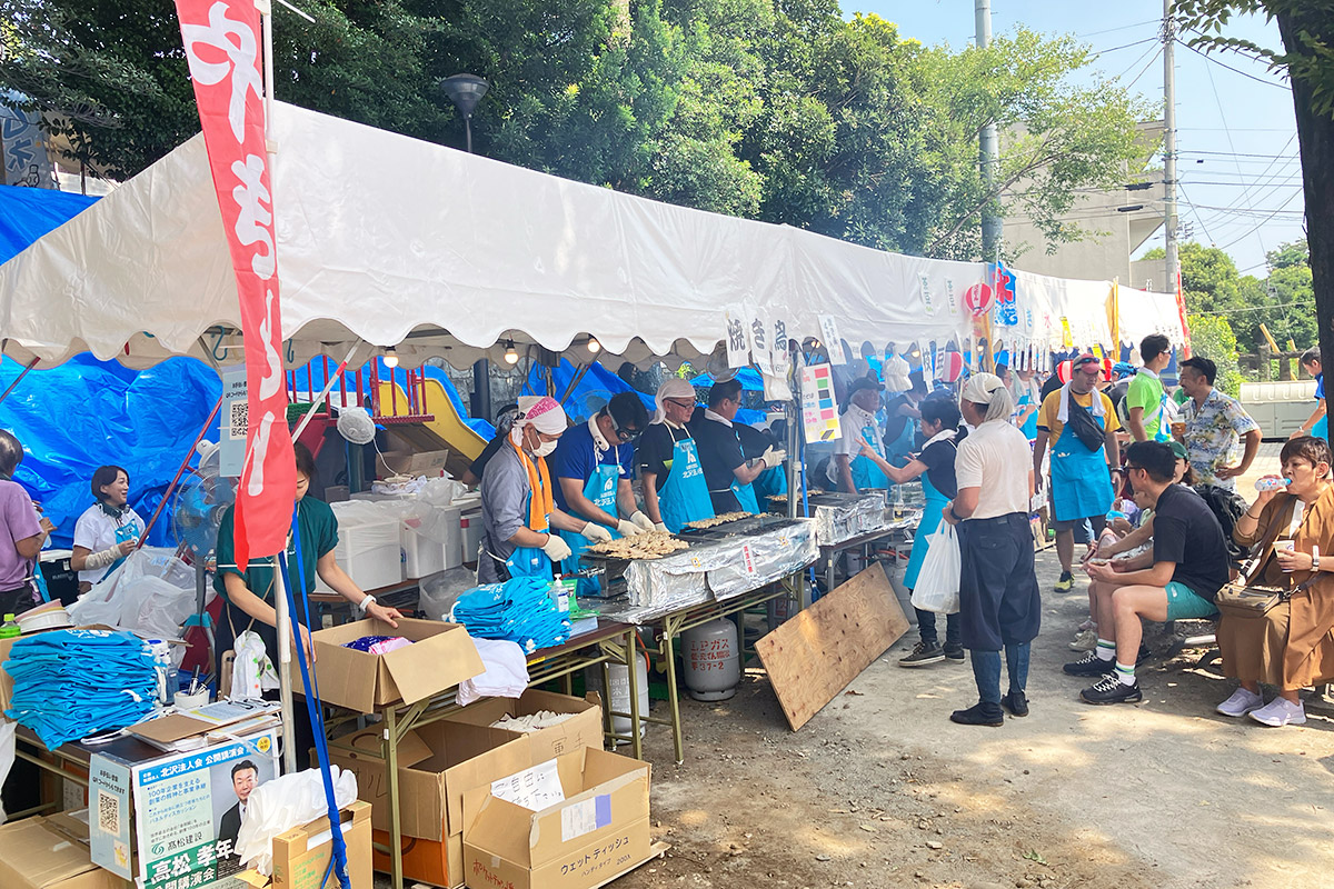 北沢法人会による露店