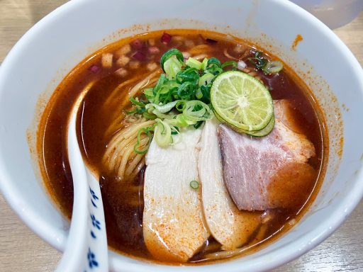 貝麺みかわ「唐辛子と山椒の冷やし貝麺」1150円（税込）