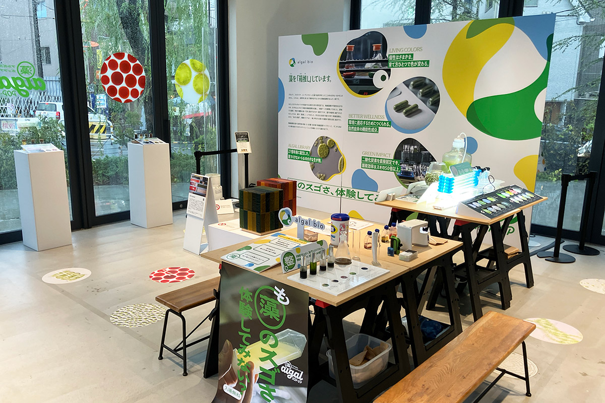 微細藻類の可能性を実感できる『algal POP-UP（アルガル ポップアップ）』