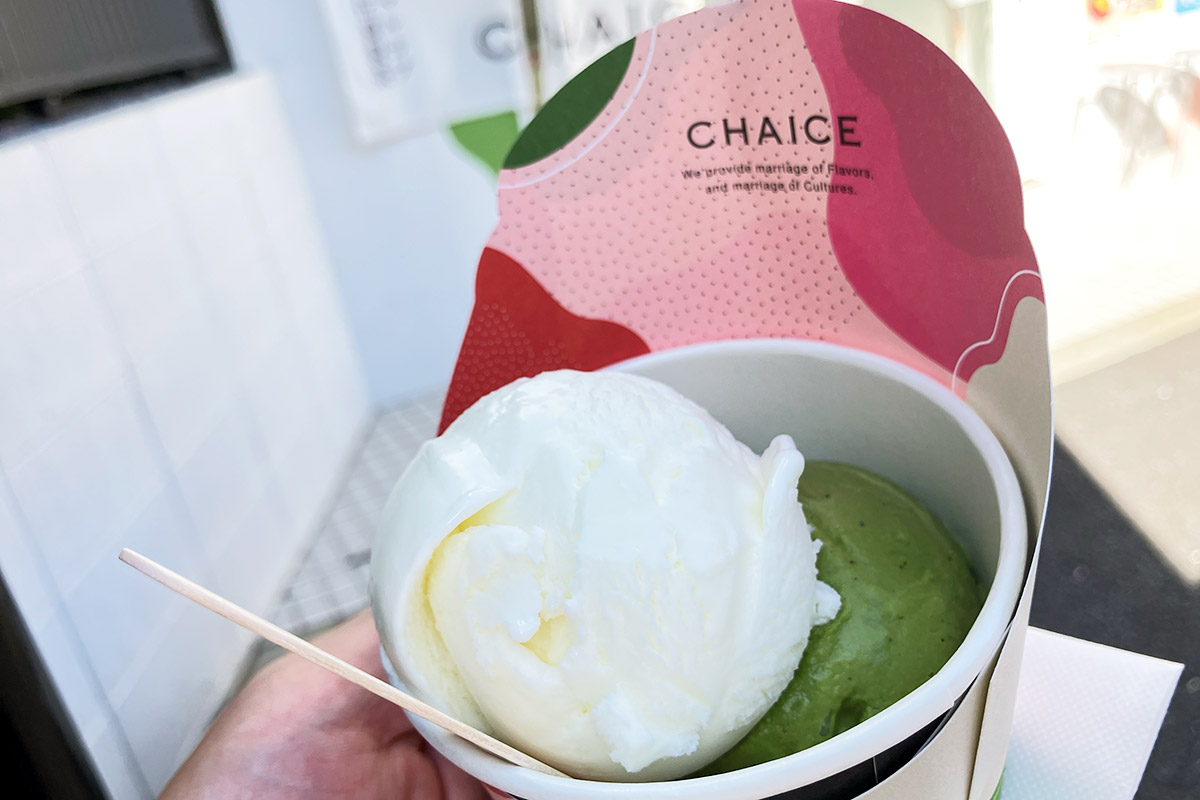 CHAICE下北沢店「抹茶ラッシーアイスクリーム」734円（税込）