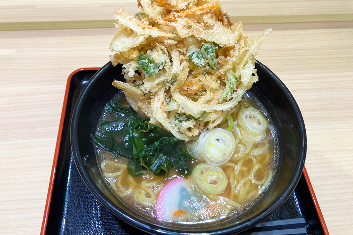 「箱らーめん」かき揚げトッピング