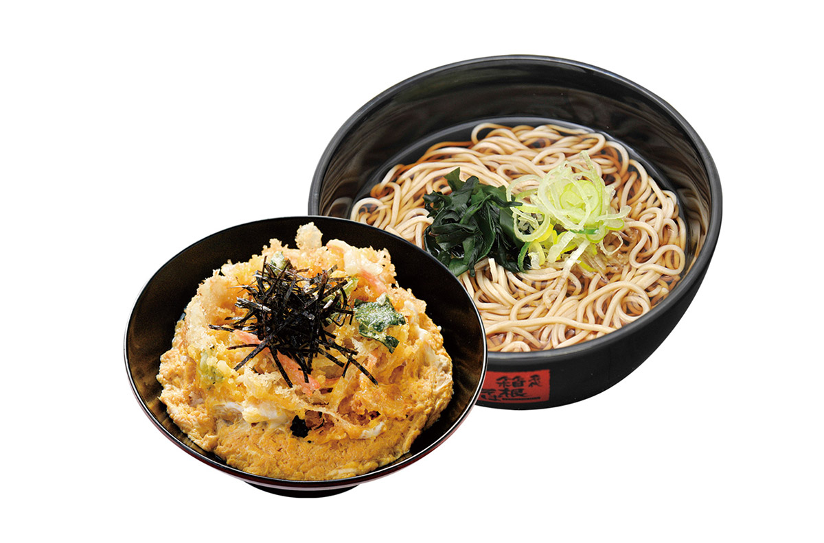 かき揚げ玉子とじ丼セット