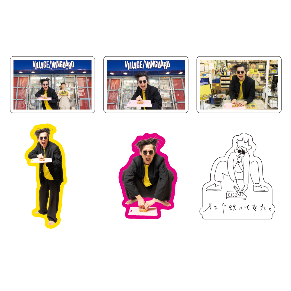 ステッカー 全6種 各¥600(税込)