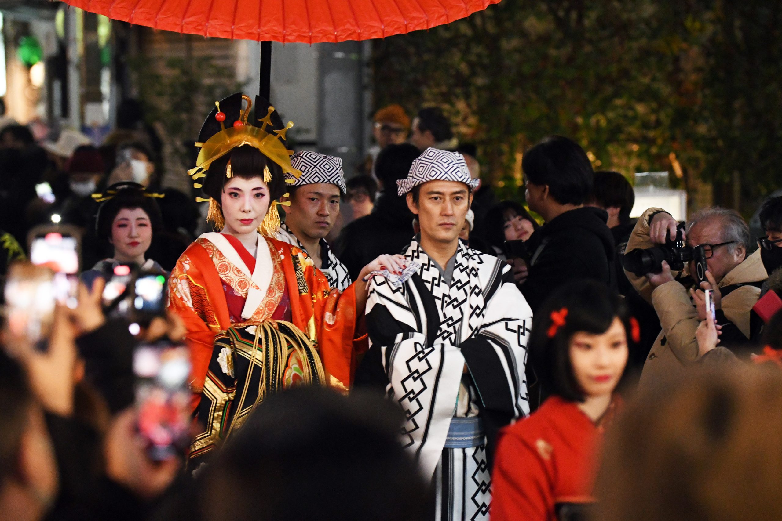 2025年に開催された『節分お化け de 花魁道中』の模様