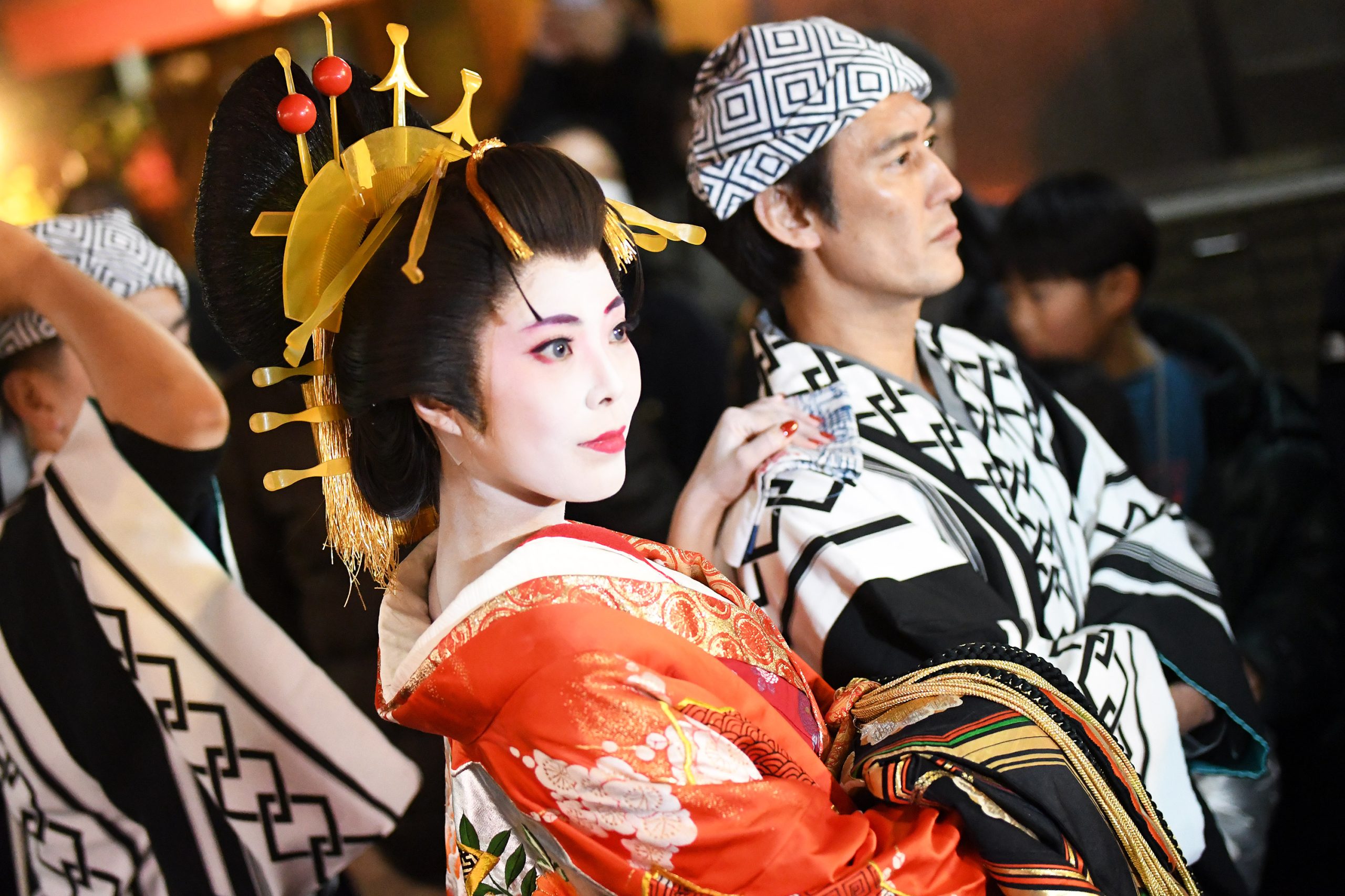 2025年に開催された『節分お化け de 花魁道中』の模様