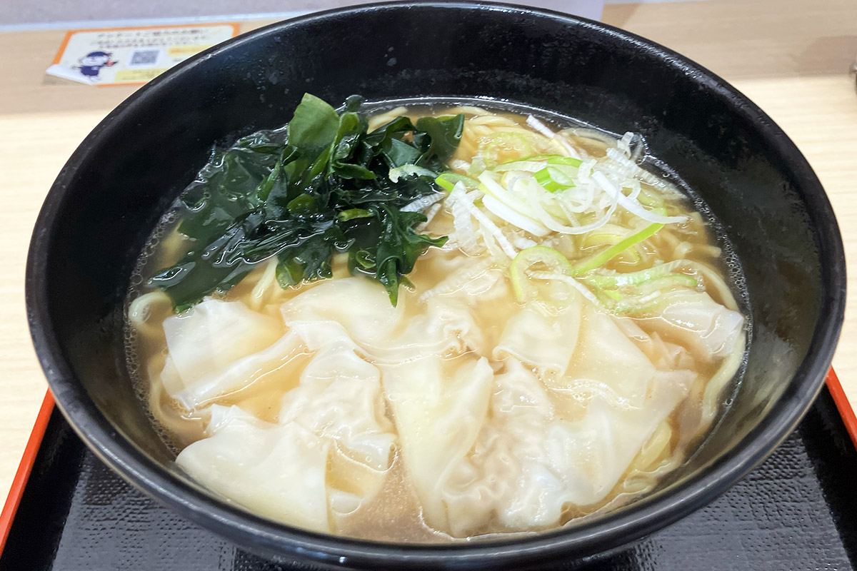 箱根そば「ワンタン箱らーめん」600円（税込）