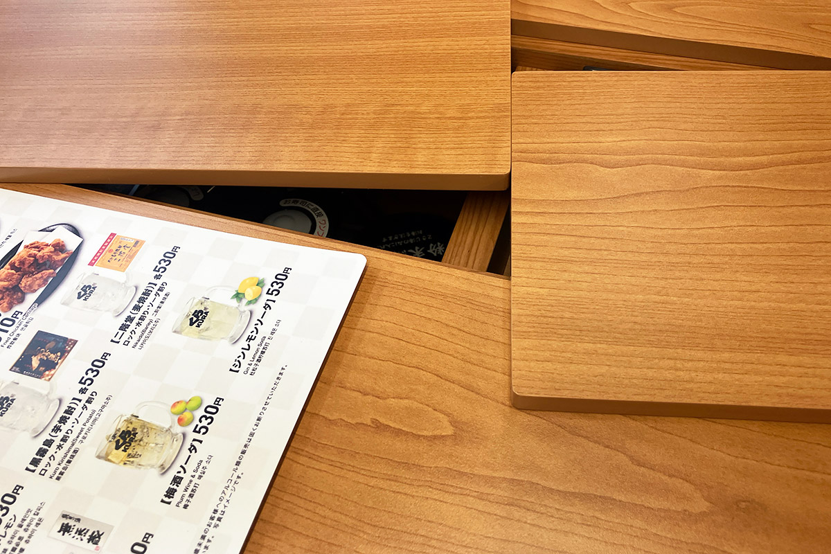 テーブルが謎な雰囲気になっていましたが、