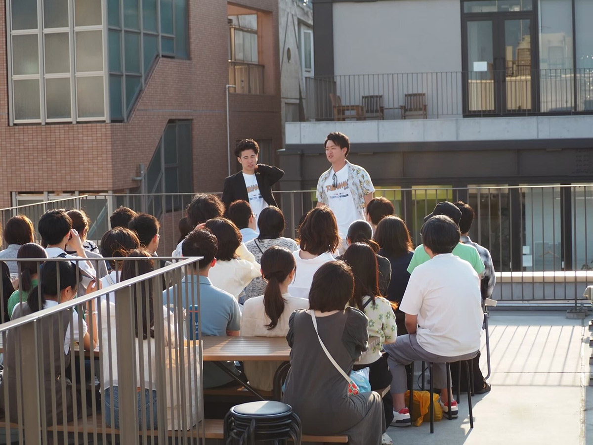ミカン下北 B街区屋上会場の様子