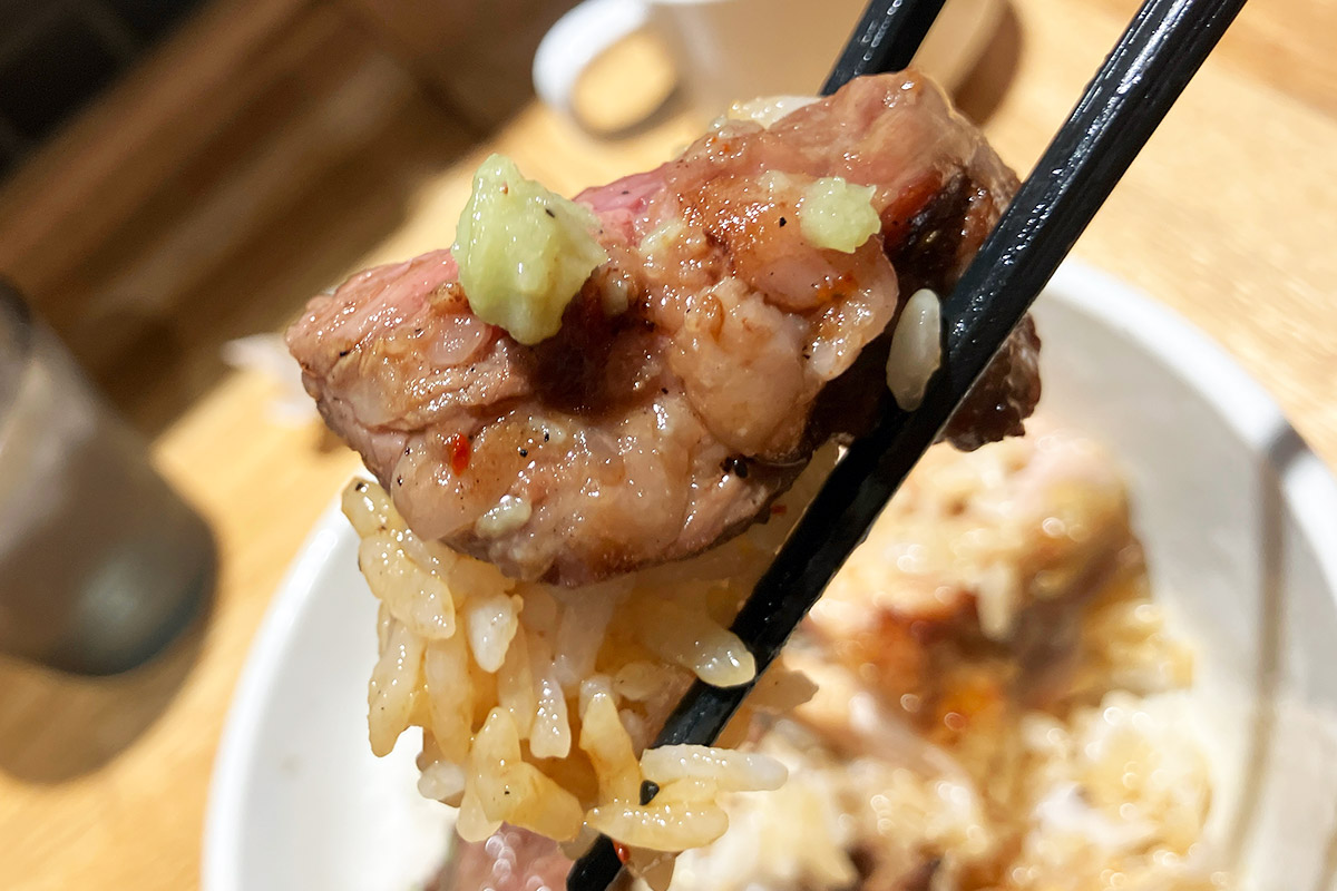 牛にはワサビが合う
