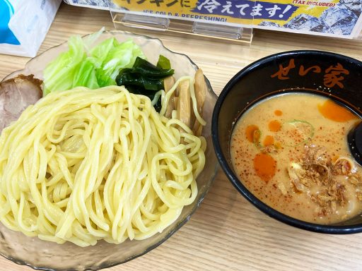せい家の「冷胡麻ダレつけ麺」