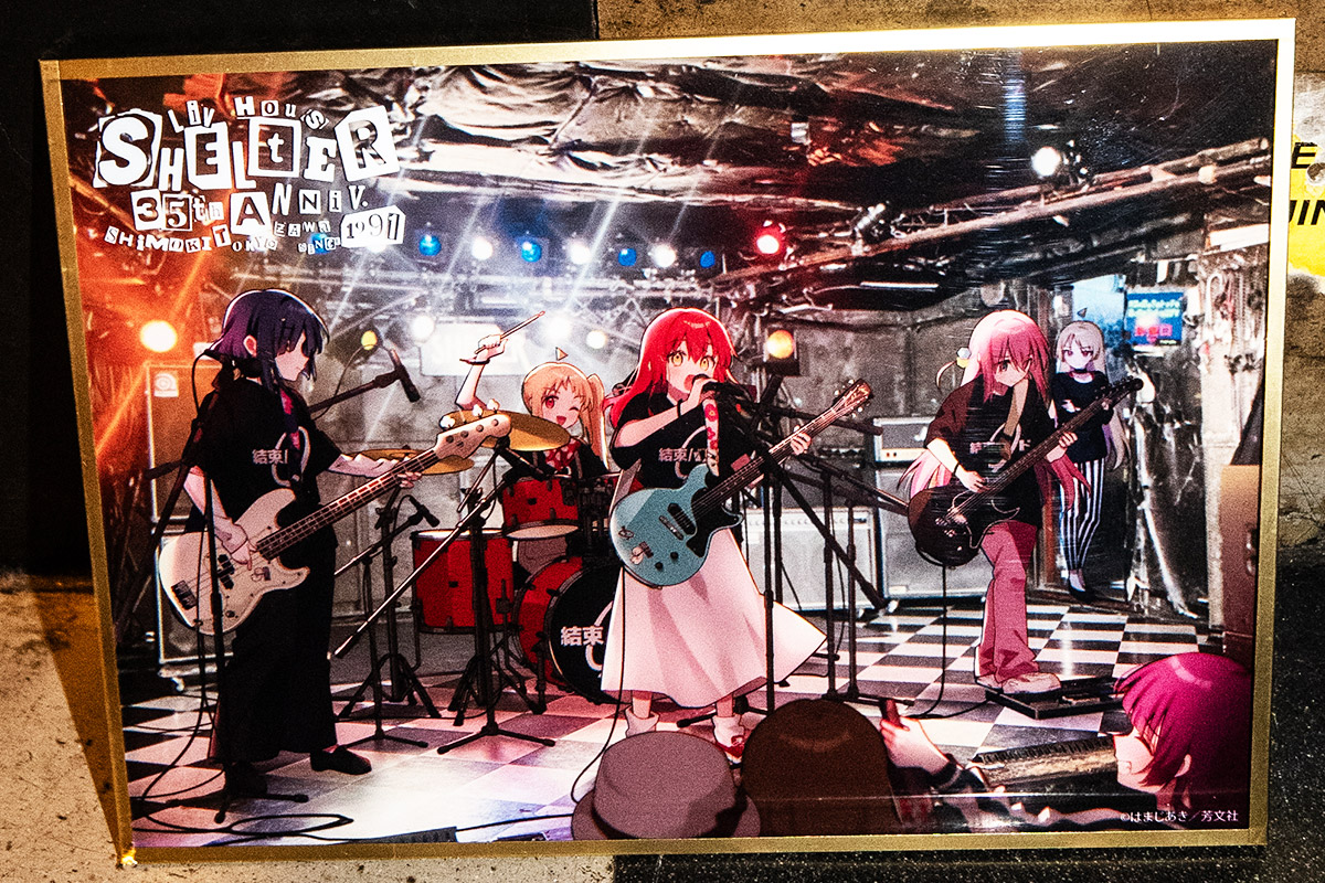 下北沢SHELTER 35周年記念グッズ「アクリル色紙」¥3,000(税込)