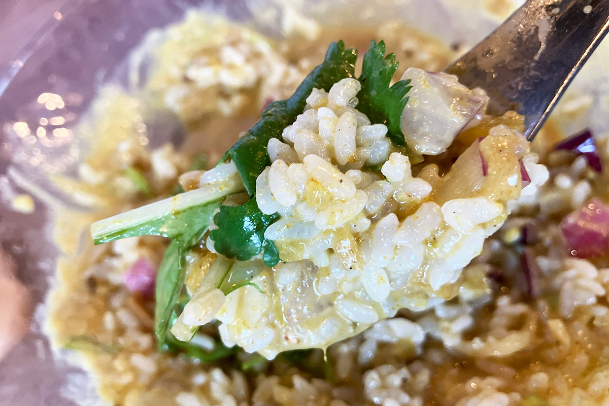 ラストは冷製リゾットで