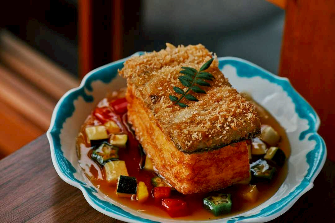 うなたまカツレツ 夏野菜あんかけ（1,600円）