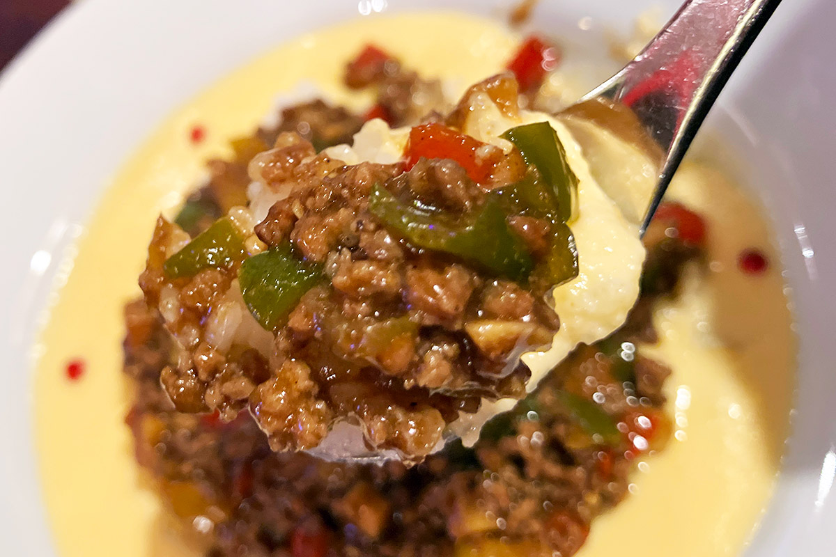「チェダチーズキーマカレー(白虎ブレンド)」とりあえず味わってみます