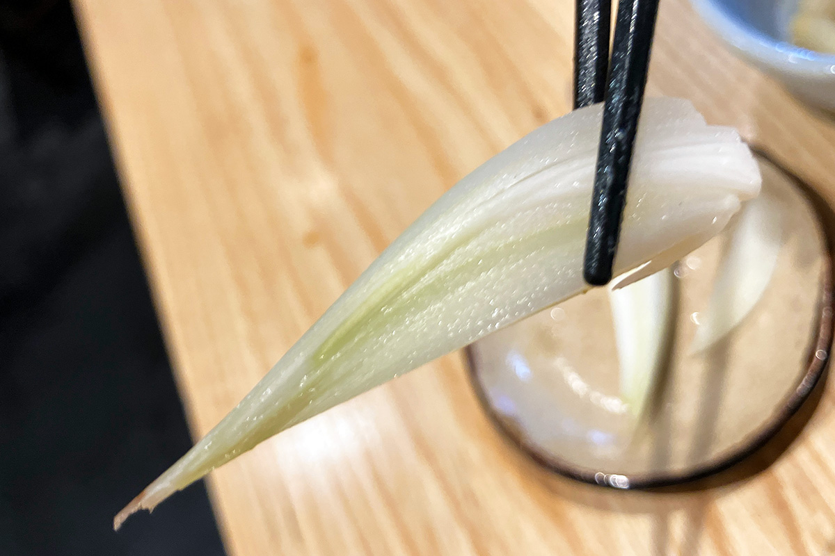 これは、らっきょう?