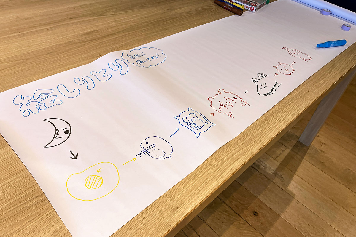 絵しりとりなる参加型の展示も